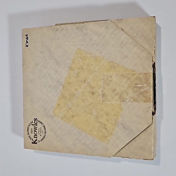 Edwin M Knowles China Co. Christmas Courtship 1982 Norman Rockwell Plate - Picture 8 of 12